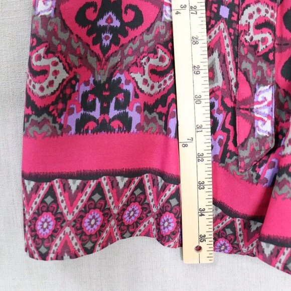 Express Pink and Purple Patterned Dress - Picture 15 of 16